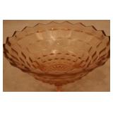 Pink Fostoria American Footed Bowl