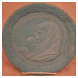 Fenton Blue Glass Plate