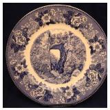 Vintage Blue/ White Natural Bridge Plate