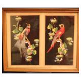 Framed Mixed Media Birds