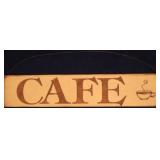 Cafe Wood sign