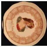Antique 1908 Portrait Plate