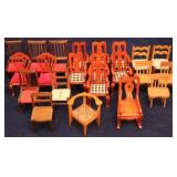 Group of Doll house Chairs