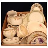 Tray lot of assorted china items