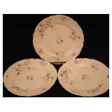 Set of 3 Limoges Plates