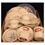 Tray lot of assorted China items