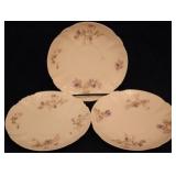 Set of 3 Limoges Plates