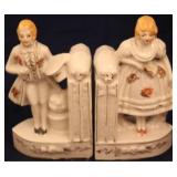 Pair of Vintage porcelain bookends