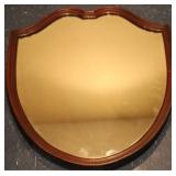Mahogany Shield Mirror