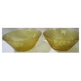 Pair of Amber Bowls