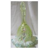 Hand Painted Yellow Fenton Bell - Signed