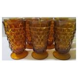 Set of 11 Amber Glasses