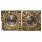 Pair of Style Built Clocks