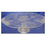 Grape Design Pedestal Cake Plate
