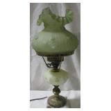 Green Gone with the Wind Lamp