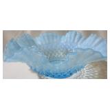 Blue Ruffled Edge Bowl