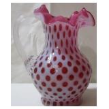 Fenton Small coin dot pitcher