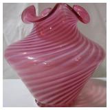 Fenton Swirl vase