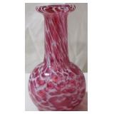 Cranberry blown glass small vase
