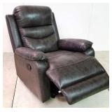 Italian leather recliner by Leather Italia