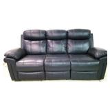 Leather Italia power reclining sofa
