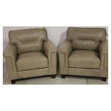 Leather Demoine Taupe chairs by Leather Italia