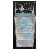 Seahorse cabinet in metal