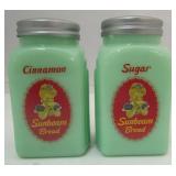 Jadite Cinnamon & Sugar Shakers