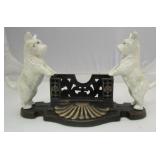 Cast Iron Dog Business Card Holder