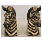 Sterling Pair Zebra Bookends