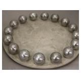 Dimond Home Heavy Ball Waxed Cement Tray