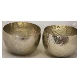 Dimond Home Hammered Nickel Bowls x 2