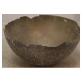 Sterling Jagged Mouth Metal Bowl