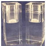 Dimond Home Set of 2 Square Crystal Candlesticks