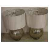 Abroad silver glass globe table lamps