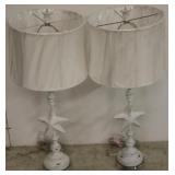 Abroad White washed starfish Lamps