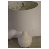 Eggshell Crackle Table Lamp