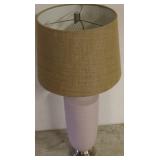 Pink ceramic table lamp