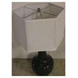 Charcoal Grey Sinfle Gourd Table Lamp