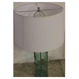 Sea Blue Cylinder Table Lamp