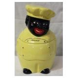 Yellow chef cookie jar