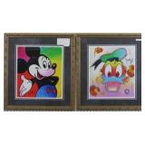 Mickey Mouse / Donald Duck giclee by Peter Max