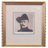 Teddy Roosevelt pencil signed by Andy Warhol