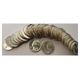 ROLL OF 1964-P BU QUARTERS