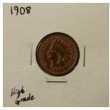 1908 HIGH GRADE INDIAN PENNY