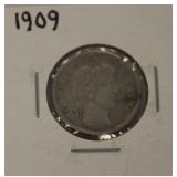 1909 Barber Dime