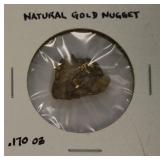 .170 oz Natural Gold Nugget