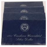 4 Ike Silver Dollar Set