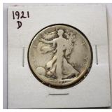 1921D Walking Liberty Half