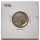 1936P Buffalo Nickel